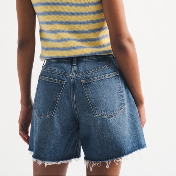 Abercrombie & Fitch Curve Love High Rise Loose Short SIZE 30 - Picture 4 of 9